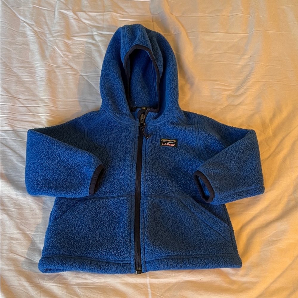 Ll Bean Vibrant Blue Fleece Jacket